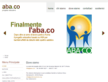 Tablet Screenshot of aba-co.it